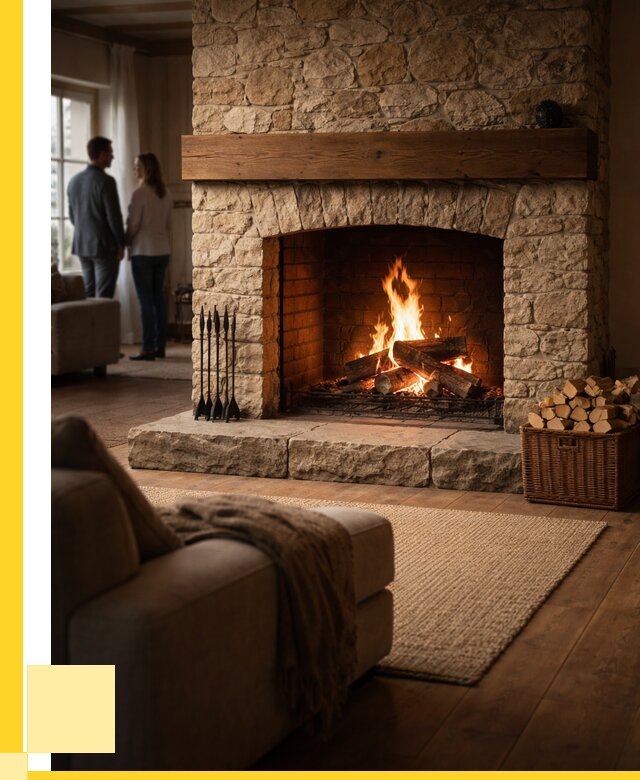 Открытые камины под ключ в Черногорске от 153105 р. ЭриданЧрн