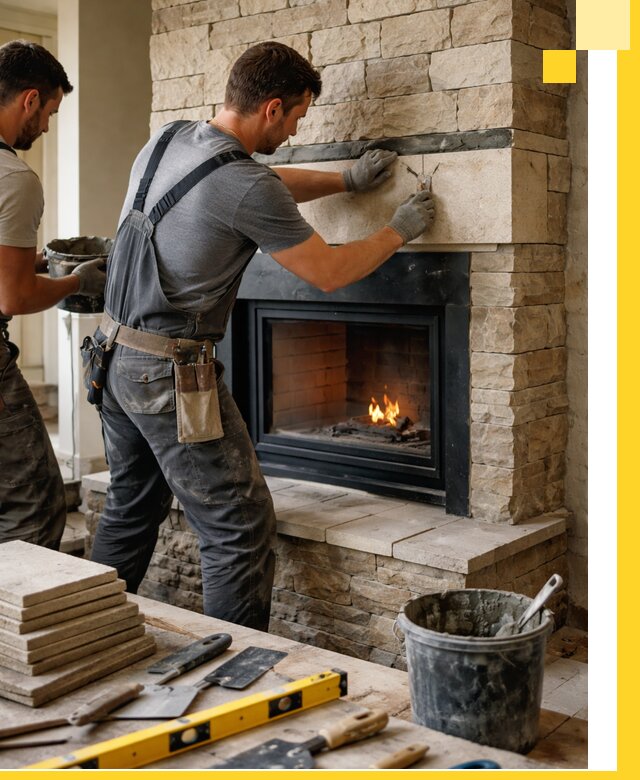 Проектирование и установка открытых каминов в Черногорске