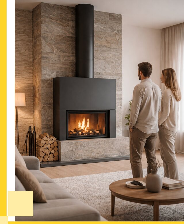 Закрытые камины под ключ в Черногорске от 122484 р., ЭриданЧрн