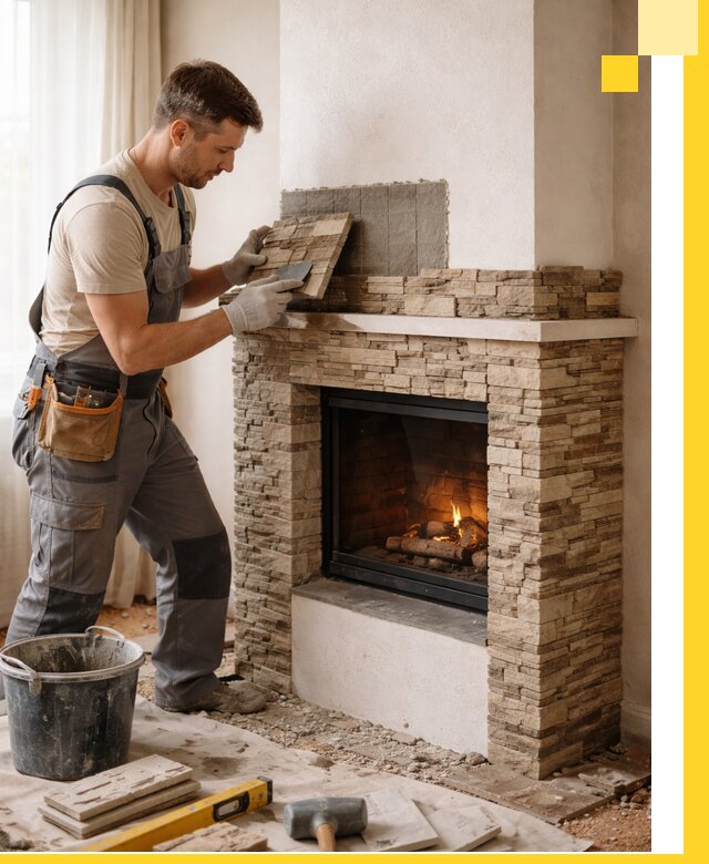 Изготовление и монтаж каминов для дома под ключ в Черногорске