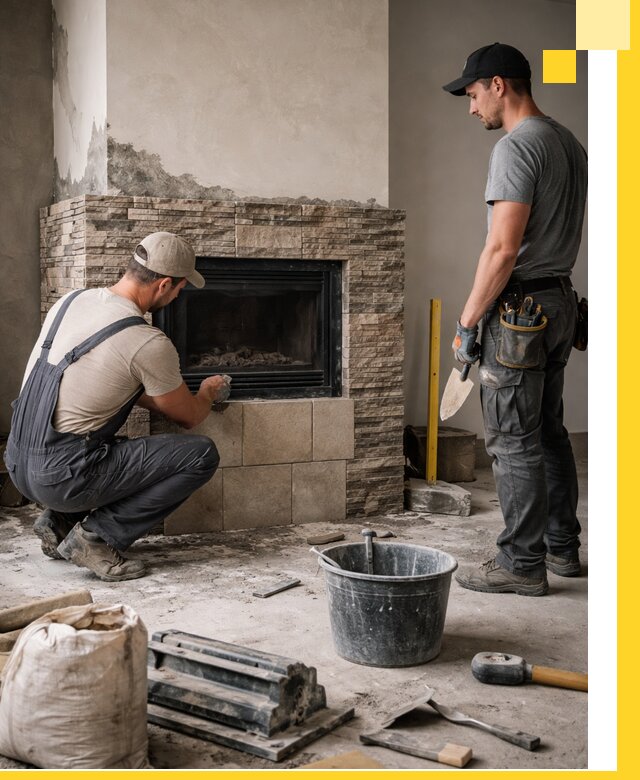 Камины под ключ в Черногорске: проект, изготовление и монтаж