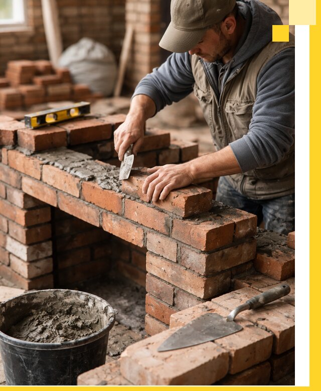 Кладка каминов под ключ в Черногорске профессиональная отделка и монтаж