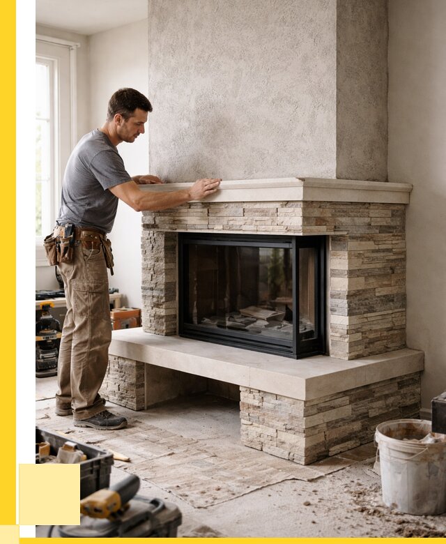 Изготовление каминов под ключ в Черногорске от 153105 р. | ЭриданЧрн