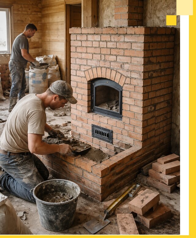 Профессиональное строительство печей в Черногорске под ключ