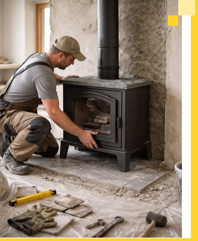 Профессиональный монтаж печей и каминов в Черногорске под ключ