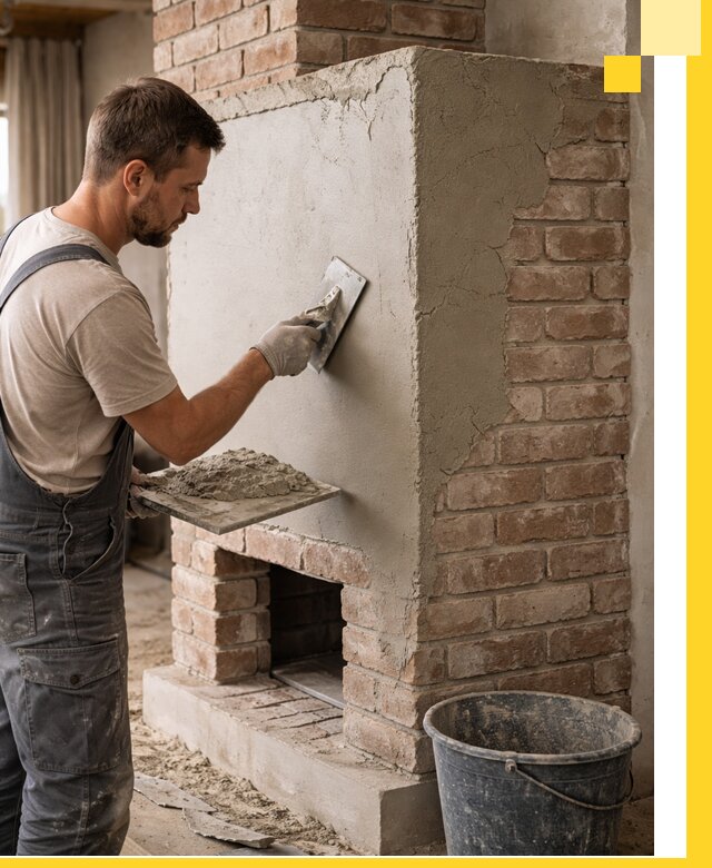 Отделка печей и облицовка каминов в Черногорске под ключ