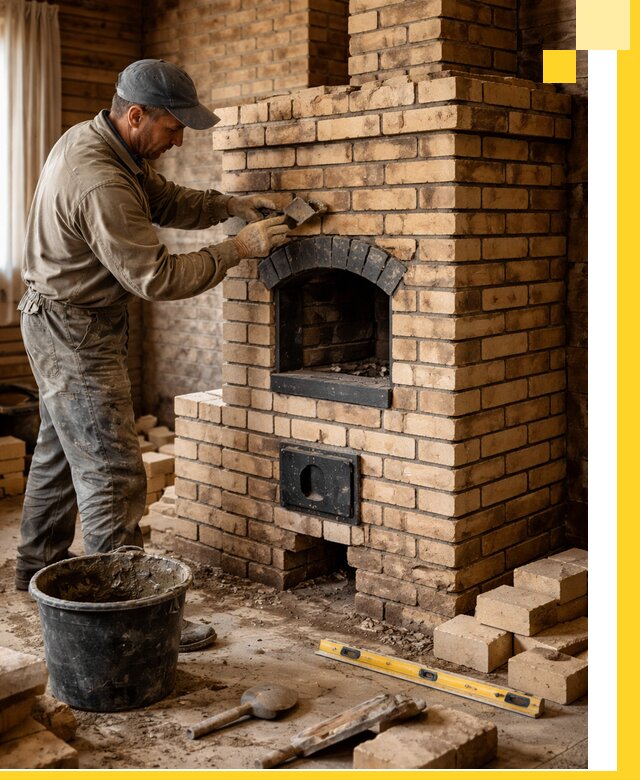 Кирпичные печи под ключ в Черногорске: проектирование и кладка