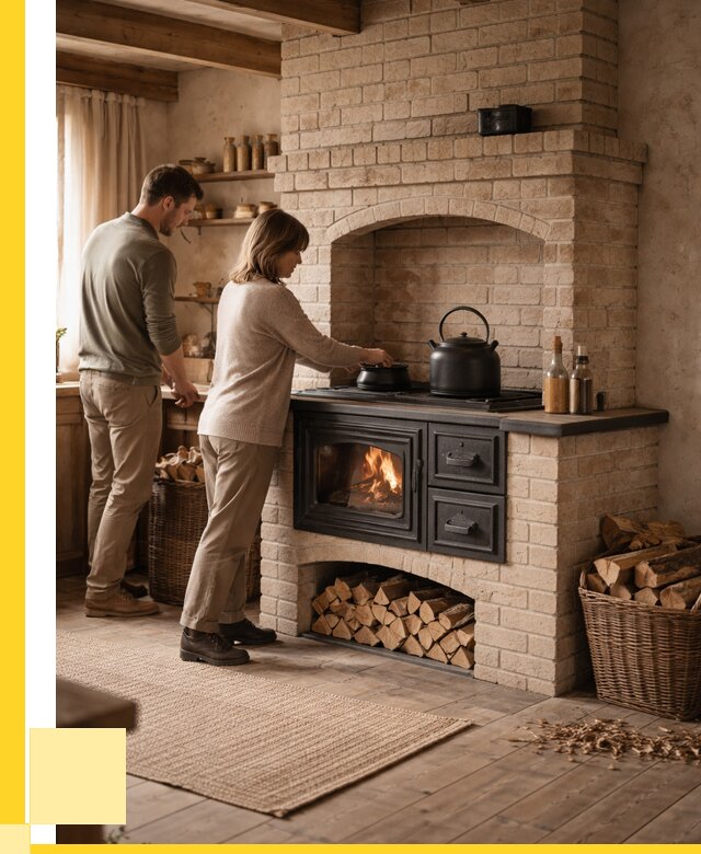 Печи с плитой в Черногорске от 45932 р. | ЭриданЧрн — кирпичная печь