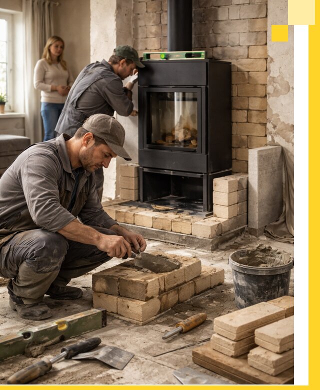 Печи и камины под ключ: проект, установка в Черногорске