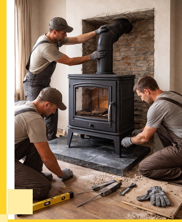Монтаж печи камина в частном доме в Черногорске от 25518 р. | ЭриданЧрн