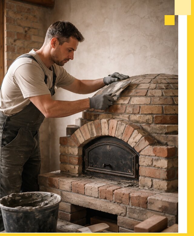 Изготовление и монтаж помпейских печей на заказ в Черногорске