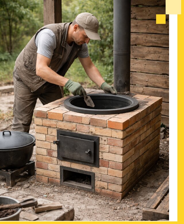 Изготовление и установка печей для казана в Черногорске под ключ