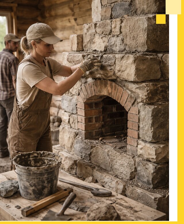 Каменные печи на заказ и монтаж в Черногорске, долговечные решения