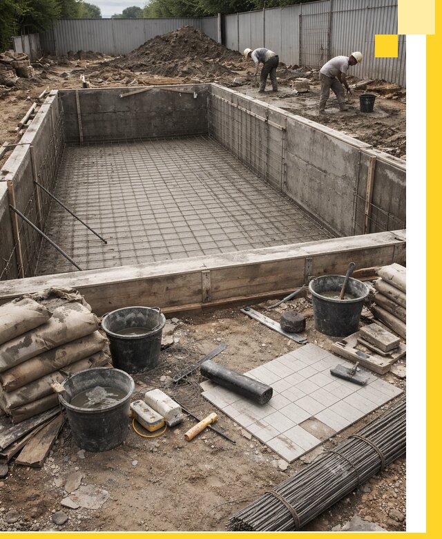 Строительство бассейнов под ключ в Черногорске, дизайн и монтаж