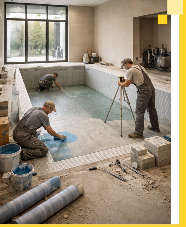 Проект и строительство закрытых бассейнов в Черногорске под ключ