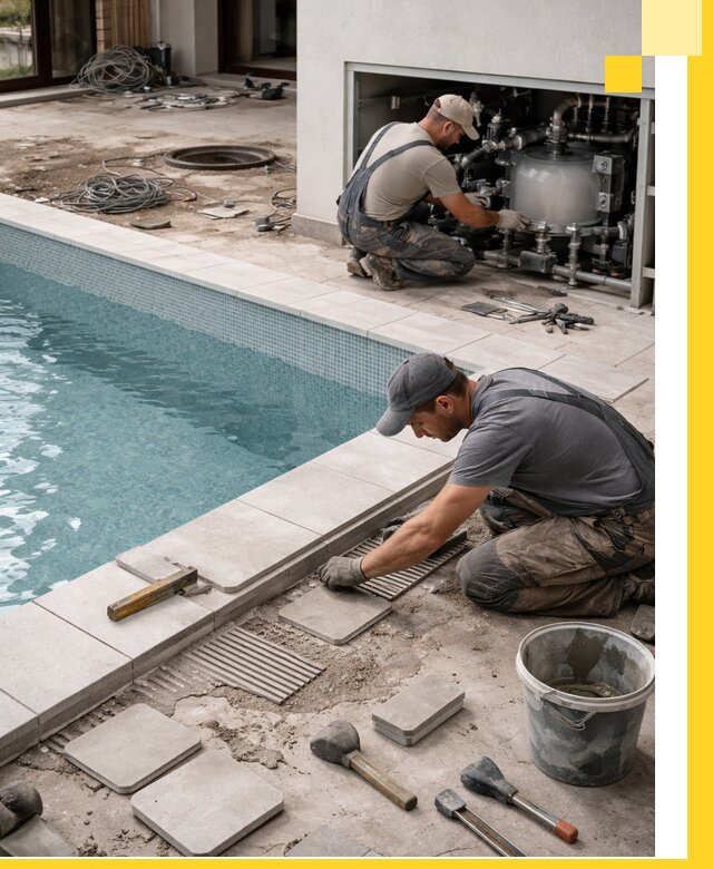 Строительство и монтаж бассейнов в коттедже в Черногорске