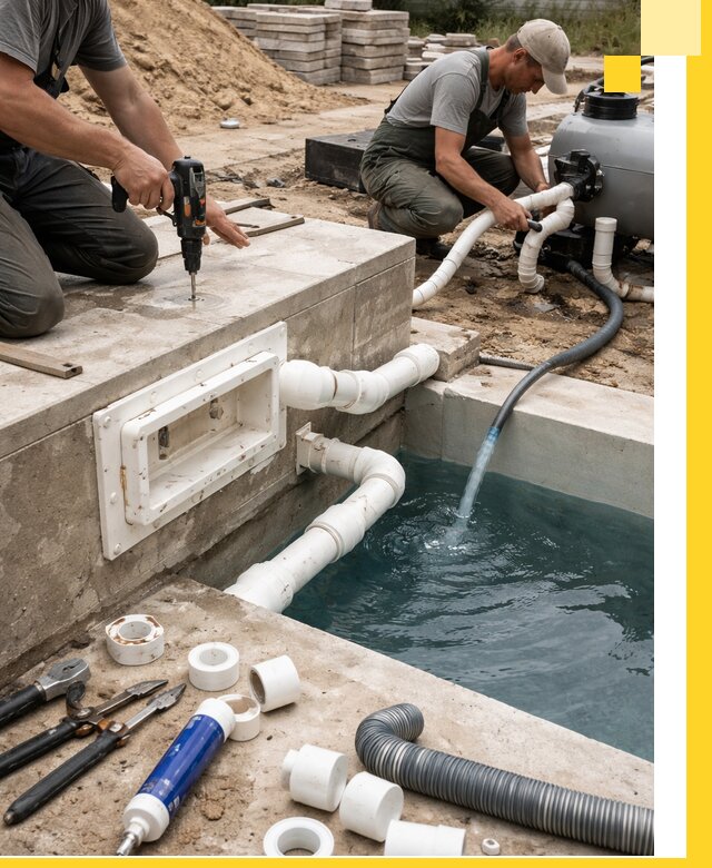 Строительство скиммерных бассейнов под ключ в Черногорске