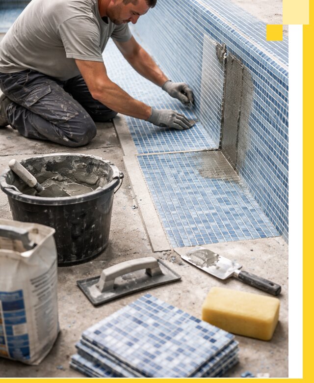 Укладка и ремонт мозаики для бассейнов под ключ в Черногорске