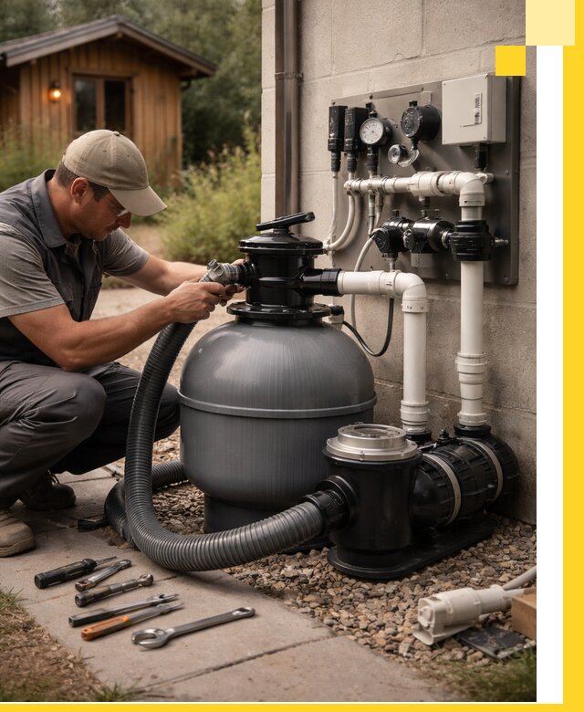 Продажа и монтаж фильтров и насосов для бассейнов в Черногорске