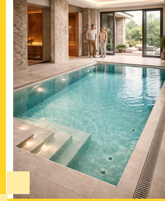 Бассейн во дворе в Черногорске: проект, отделка от 1224840 р. | ЭриданЧрн