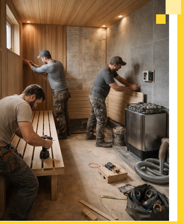 Сауны под ключ в Черногорске, проектирование, строительство, отделка
