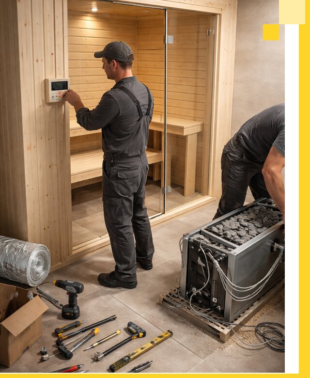 Поставка, установка и монтаж электрических саун в Черногорске