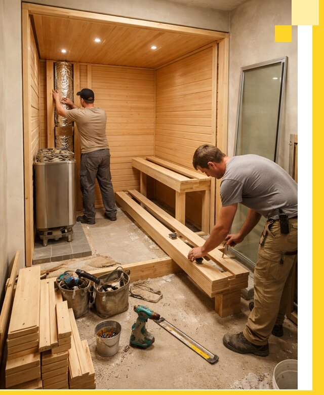 Проектирование и установка домашних саун под ключ в Черногорске