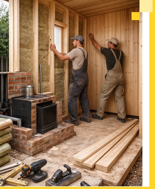 Строительство и установка дачных саун под ключ в Черногорске