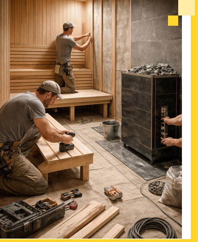 Дизайн и строительство интерьерных саун под ключ в Черногорске