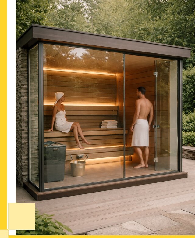 Сауна стеклянная и двери для сауны в Черногорске от 255175 р. | ЭриданЧрн