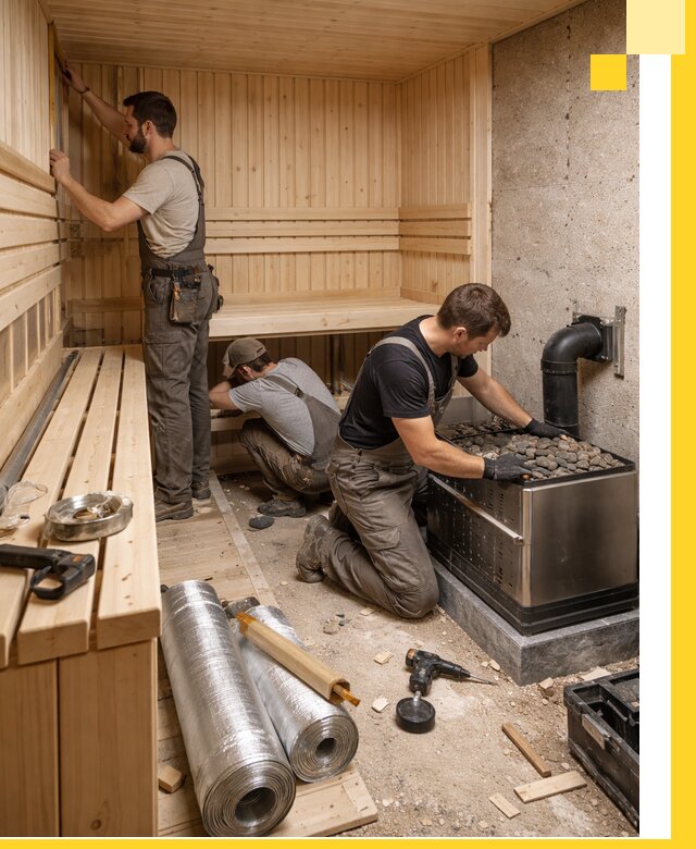 Индивидуальные сауны на заказ в Черногорске под ключ, проект и монтаж