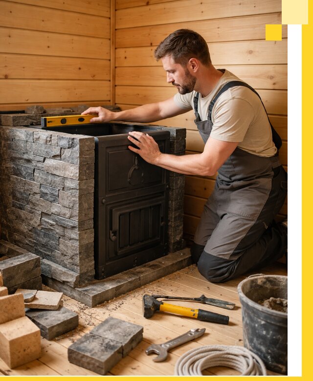 Производство и установка печей для саун под ключ в Черногорске