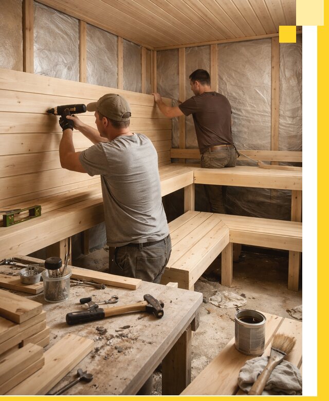 Профессиональная отделка бань и саун под ключ в Черногорске