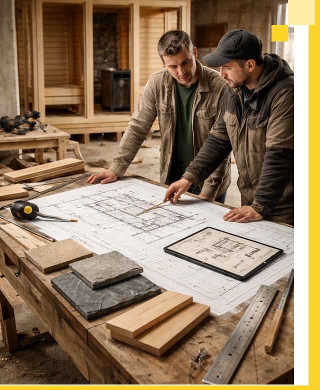 Проекты бань под ключ и планы строительства в Черногорске