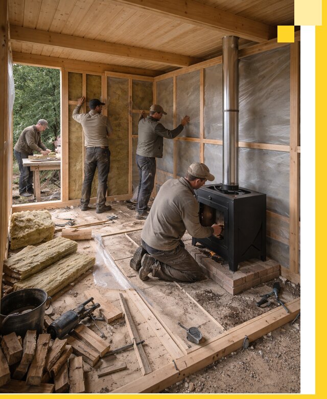 Профессиональный монтаж бань под ключ в Черногорске для дома