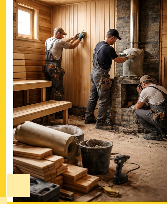 Ремонт бань под ключ в Черногорске от 45932 р. | ЭриданЧрн