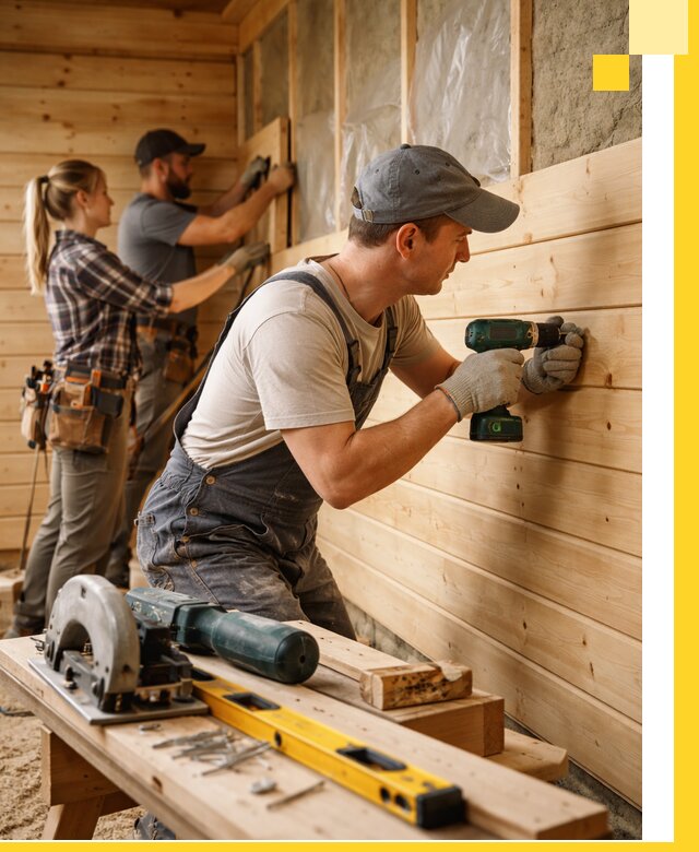 Обшивка бань под ключ в Черногорске: отделка стен и потолков