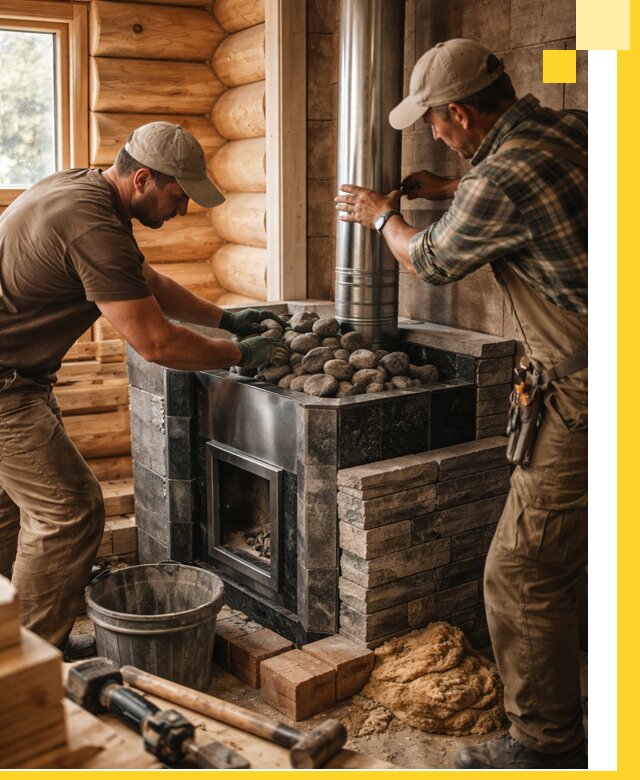 Строительство и отделка русских бань под ключ в Черногорске