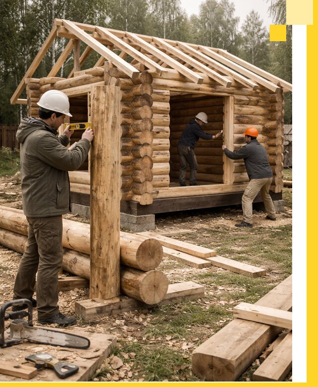 Строительство бань для дачи под ключ в Черногорске с доставкой и монтажом