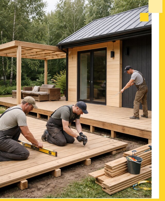 Строительство бань с террасой и бассейном под ключ в Черногорске