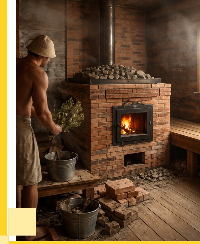 Кирпичные банные печи в Черногорске от 91863 р. | ЭриданЧрн