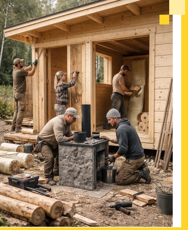 Купить баню под ключ в Черногорске строительство монтаж отделка