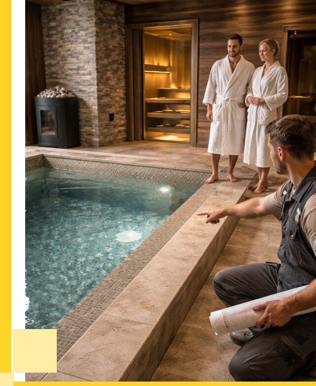 Проект бани с бассейном под ключ в Черногорске от 66346 р. | ЭриданЧрн