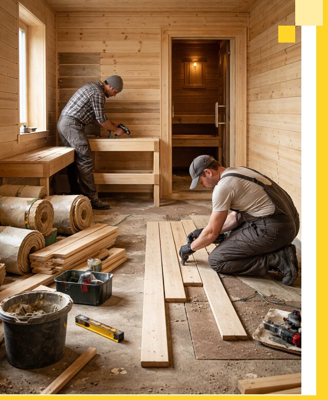 Индивидуальный проект бани с комнатой отдыха под ключ в Черногорске