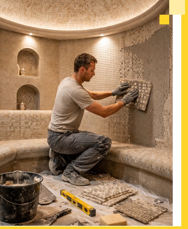 Устройство и монтаж домашнего хамама под ключ в Черногорске