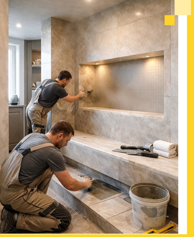 Профессиональное строительство хамама в квартире в Черногорске