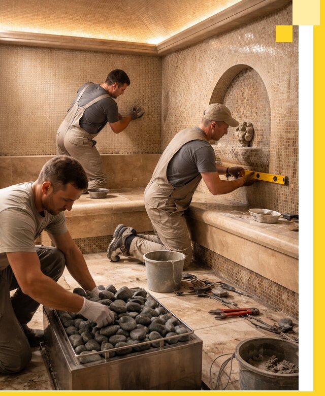 Проектирование и строительство хамама и сауны в Черногорске