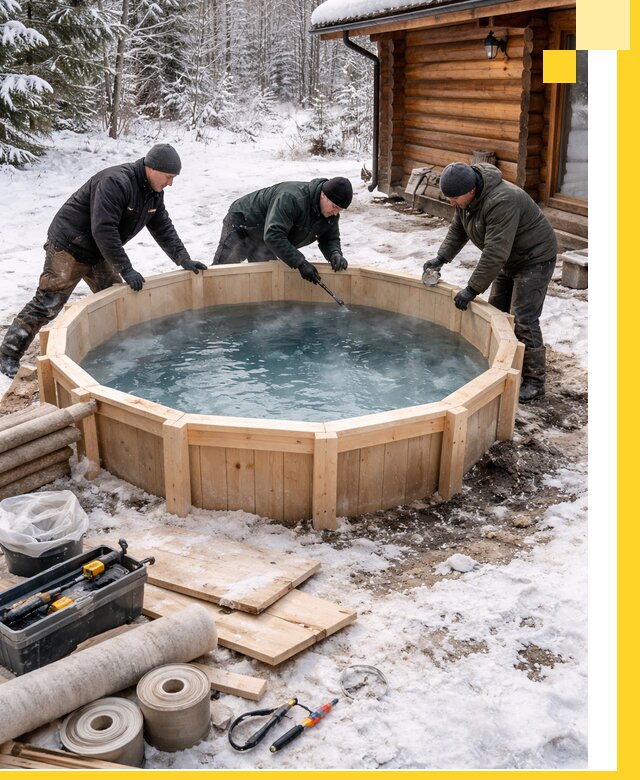 Изготовление и установка ледяных купелей под ключ в Черногорске