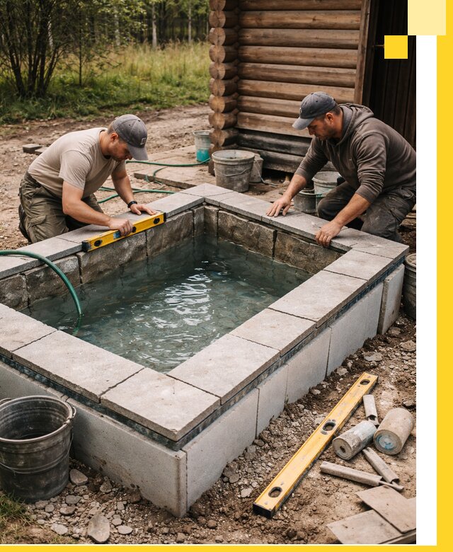 Изготовление и установка холодных купелей под ключ в Черногорске