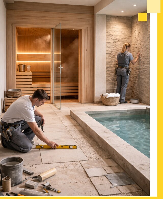 Комплексный дизайн и отделка интерьеров SPA под ключ в Черногорске